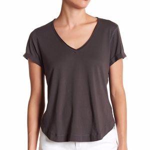 NWOT- Splendid Cuffed V-Neck Tonal Detail Tee!!